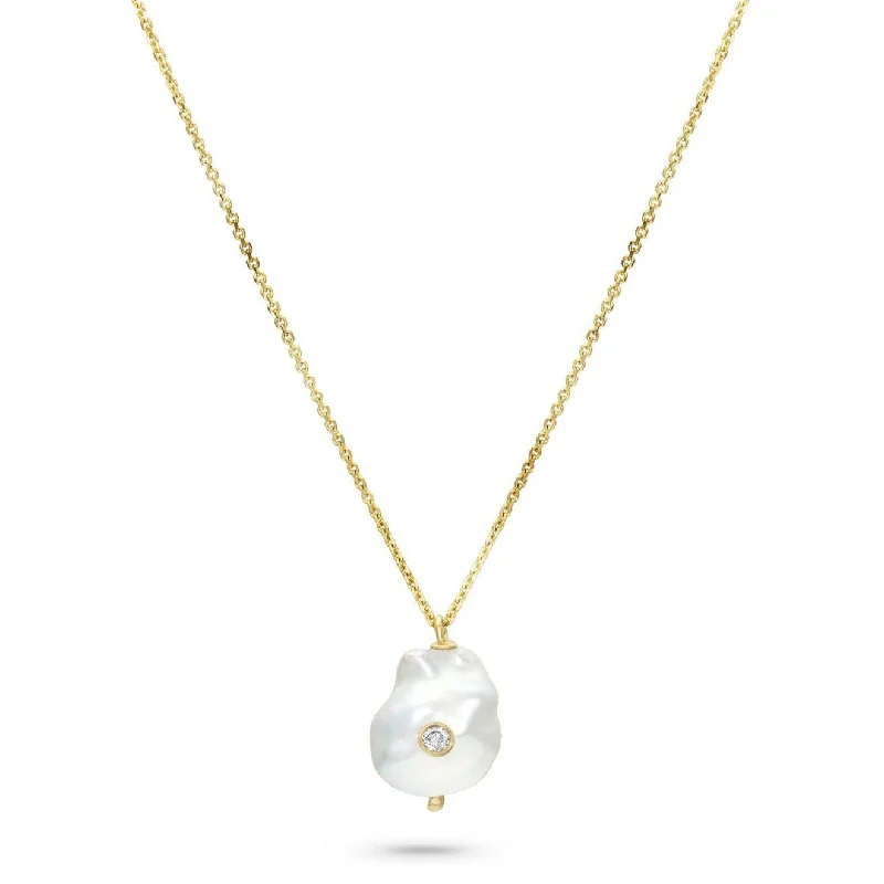 women's crystal pendant necklaces -Baby Baroque Diamond Necklace