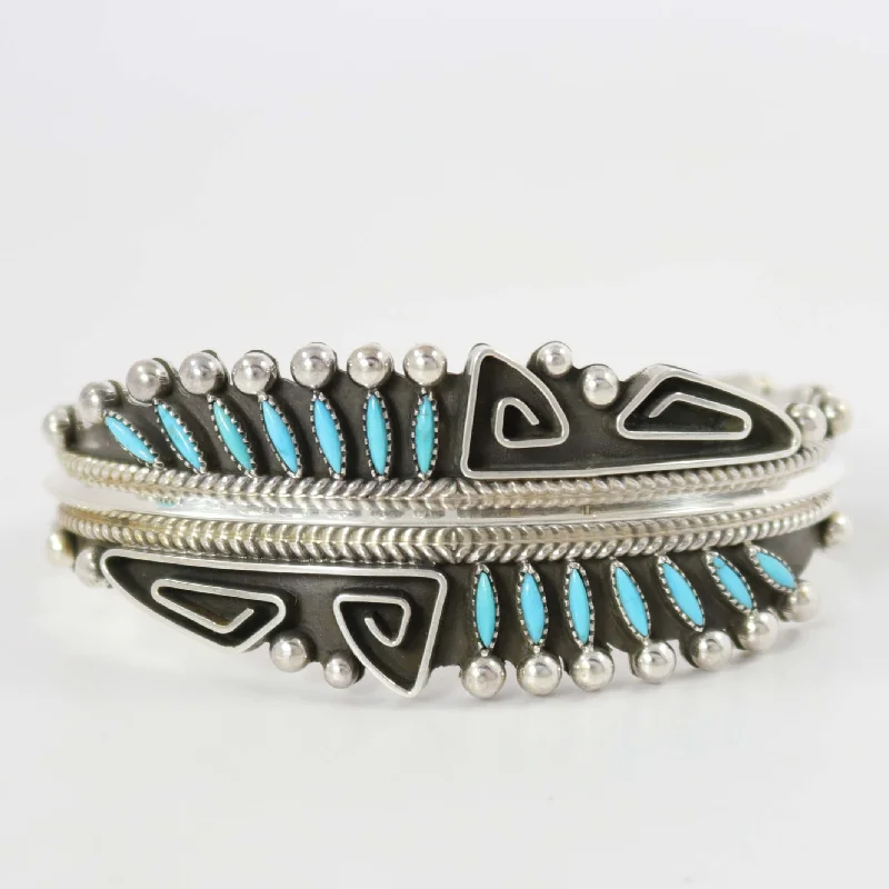 women's adjustable bracelets -Kingman Turquoise Cuff