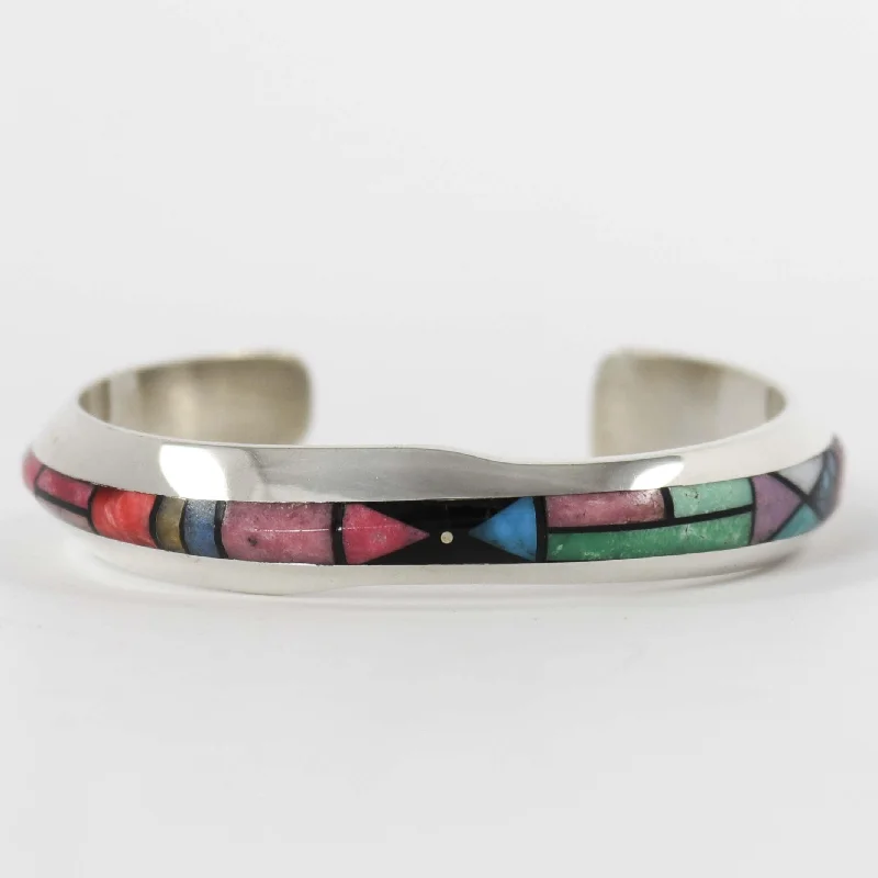 women's stackable bracelets -Multi-Stone Cuff