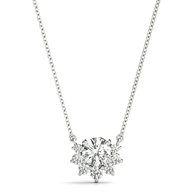 women's matching necklace sets -14K Diamond Necklace / Pendant