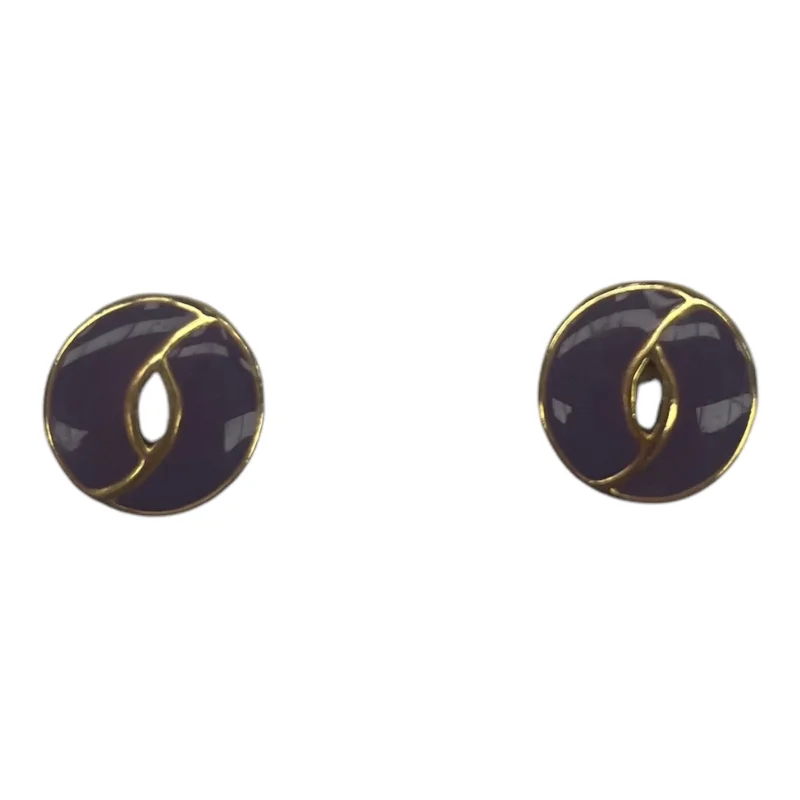 women's rose gold earrings -Earrings Stud By Clothes Mentor In Purple