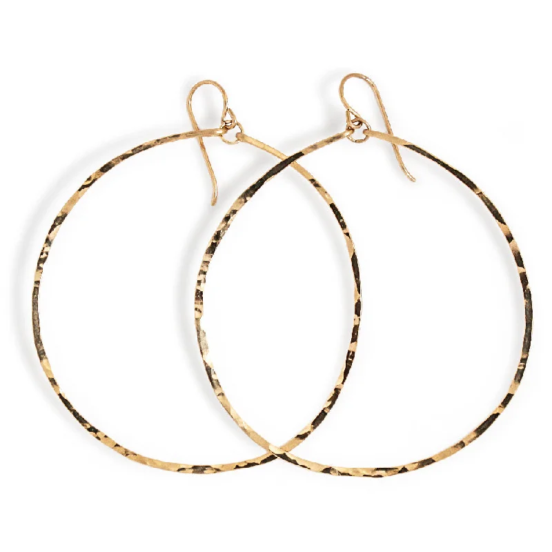 women's silver diamond earrings -Hyperbole Hoop Earrings