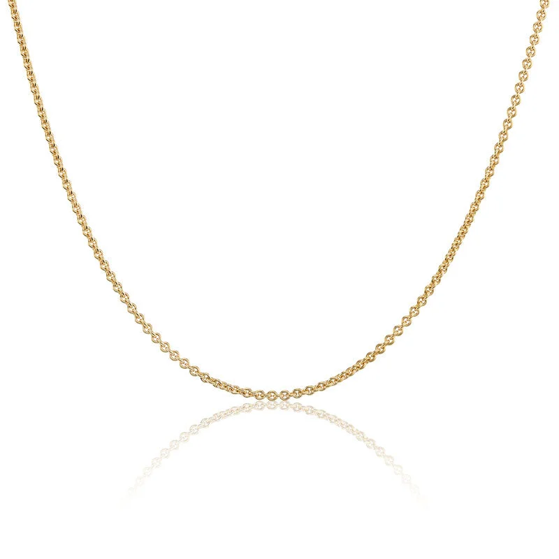 women's gold heart necklaces -18kt Yellow Gold Chain