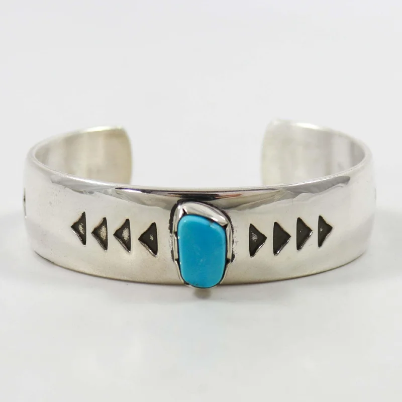 women's statement cuffs -Kingman Turquoise Cuff