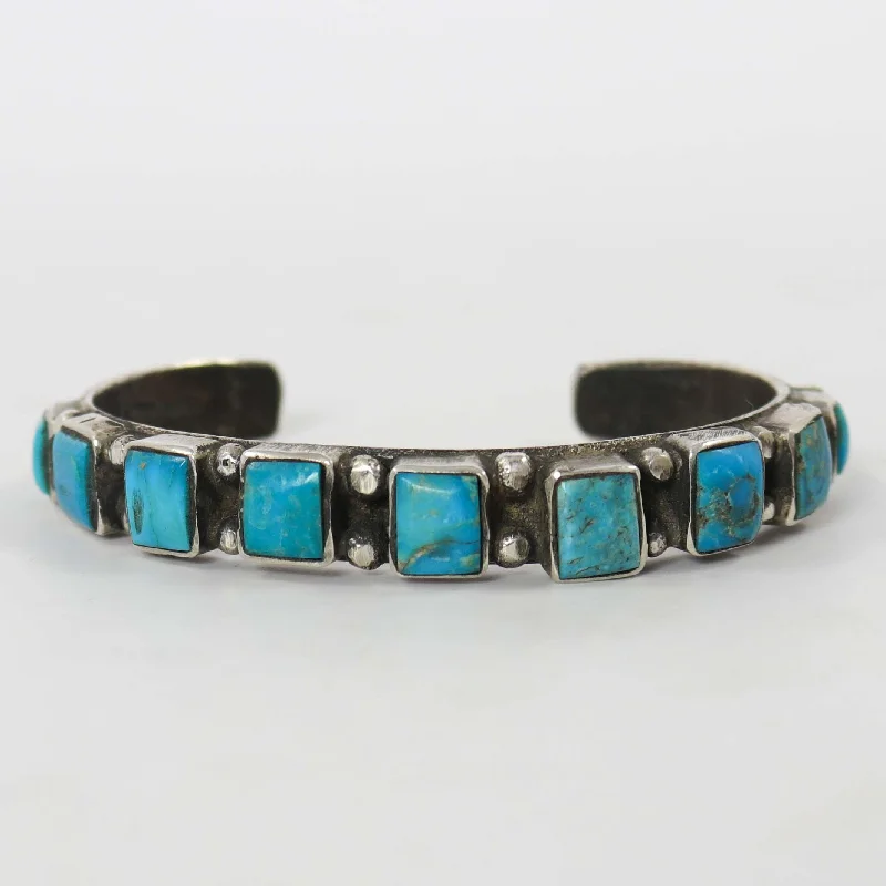 women's statement cuffs -Kingman Turquoise Cuff