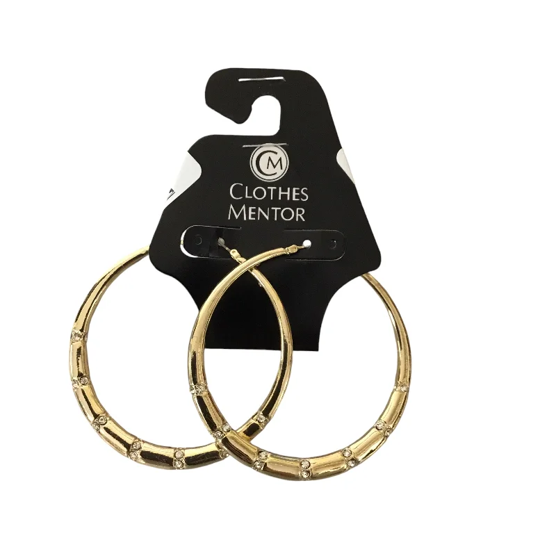 women's handmade earrings -Earrings Hoop By Nine West Apparel, Size: