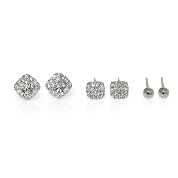 women's chunky earrings -Shimmy Stud Set