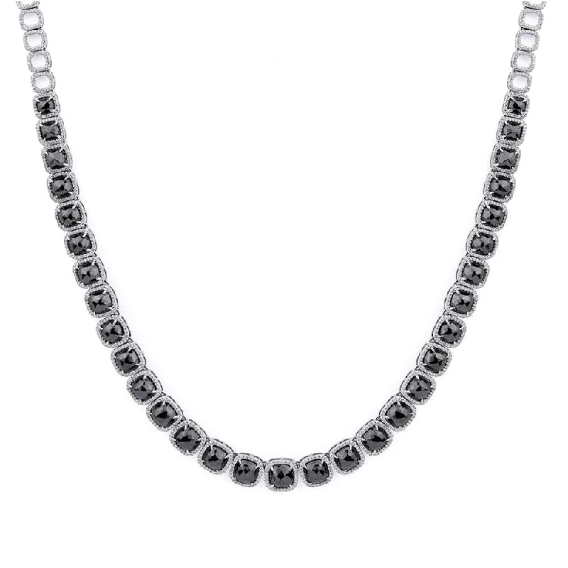 women's vintage necklaces -Black Diamond Noir Necklace