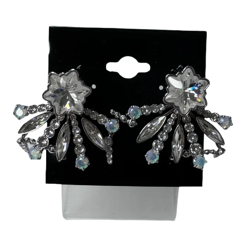 women's silver earrings -Earrings Statement By Swarovski