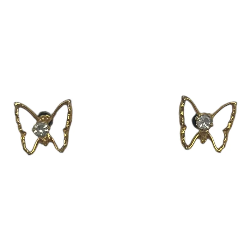 women's trendy gold earrings -Earrings Stud By Clothes Mentor In Gold