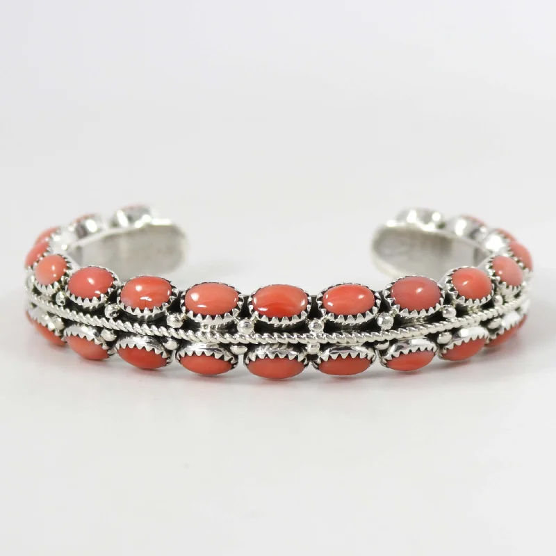 women's statement bracelets -Coral Cuff