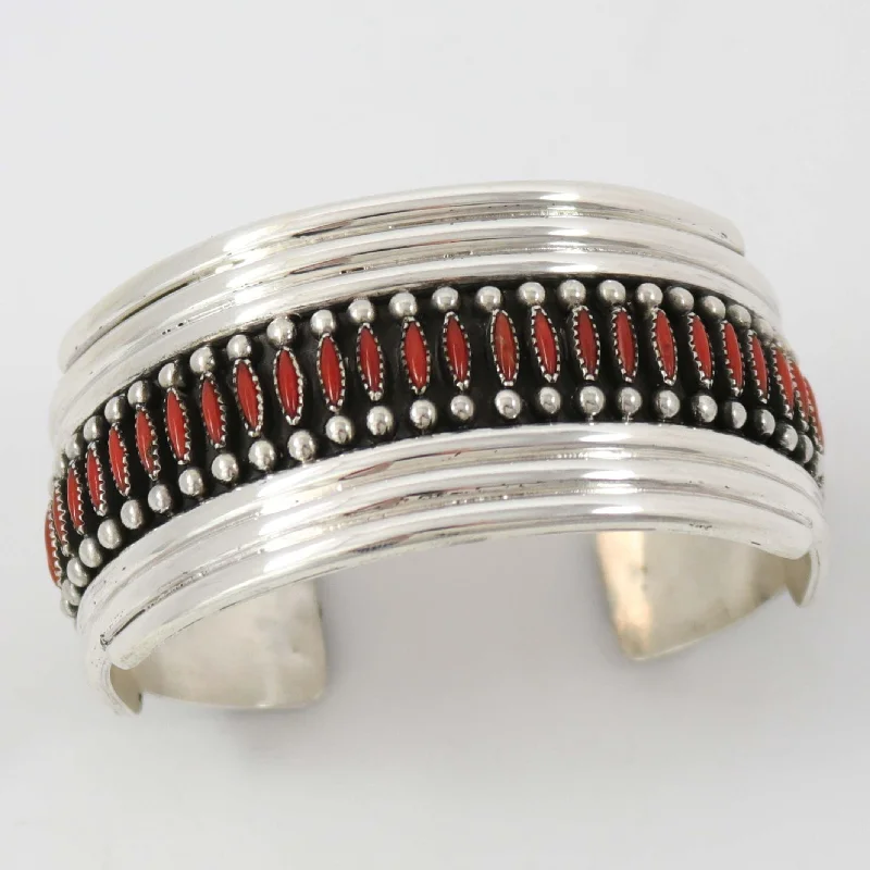 women's leather bracelets -Coral Cuff