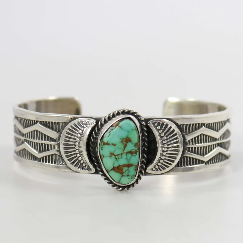 women's gold bracelets -Royston Turquoise Cuff