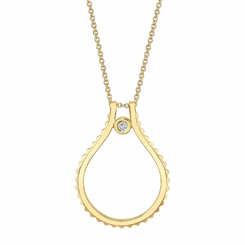 women's chunky chain necklaces -Signature MM Tetra Pendant