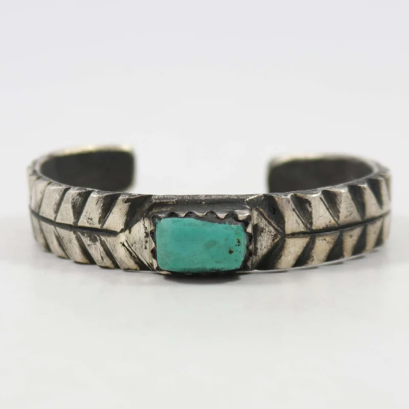 women's boho chic bracelets -Fox Turquoise Cuff