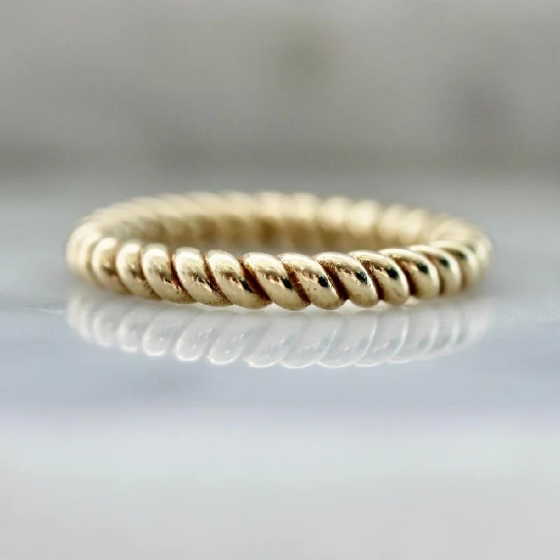 women's holiday necklaces -Braided Gold Band